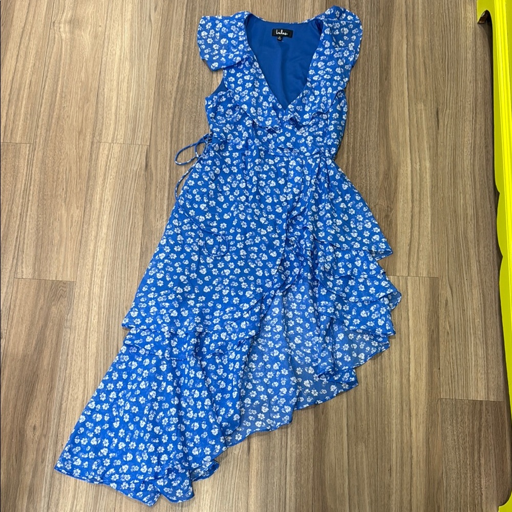 Lulus Floral Wrap Dress